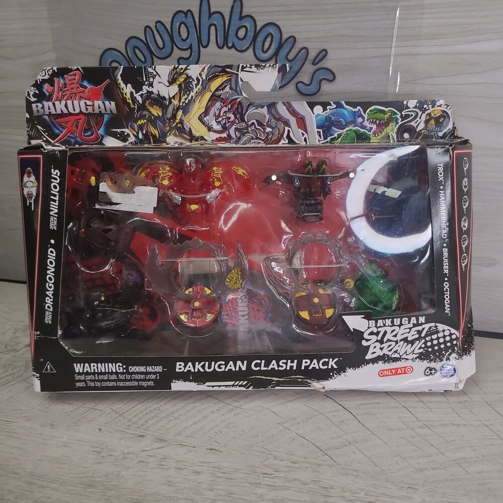 Bakugan Street Brawl Clash Pack Action Figure Set NEW In Damaged Box